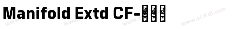 Manifold Extd CF字体转换